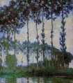 Álamos a orillas del río Epte al atardecer Claude Monet
